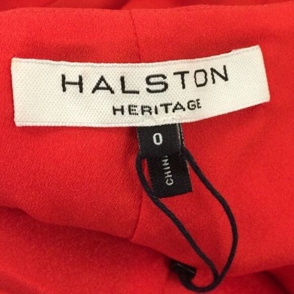Gorgeous Red Strappy Halston Heritage Mini Dress - 0 - Picture 8 of 11